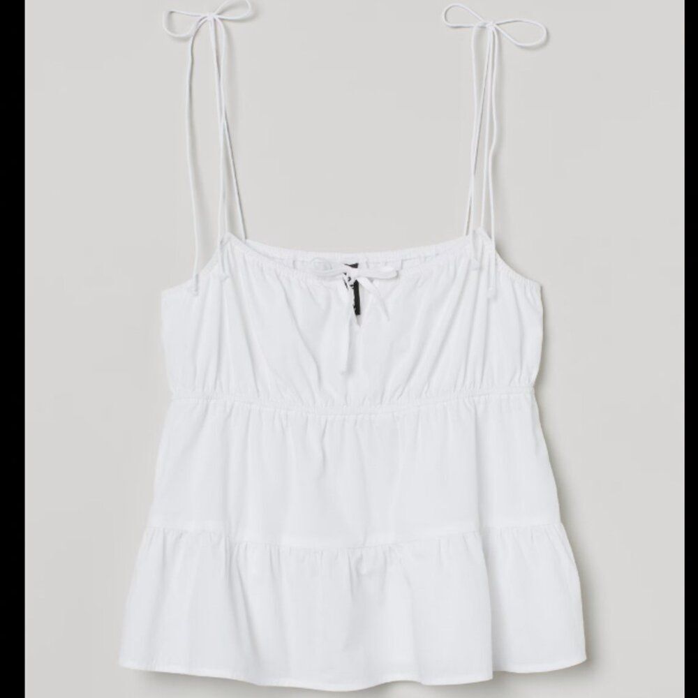 H&M Tie Detail Top